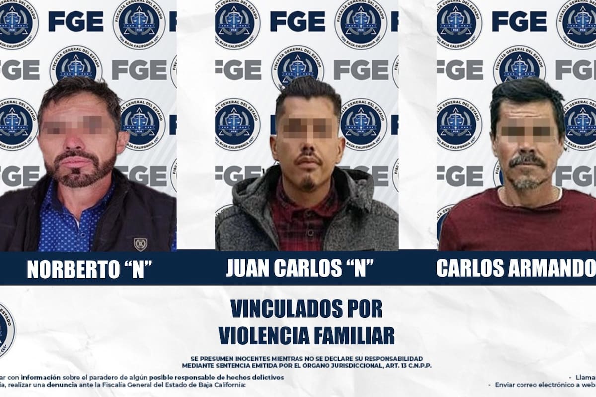 Tres hombres a prisión por intentar matar o agredir a sus propias familias