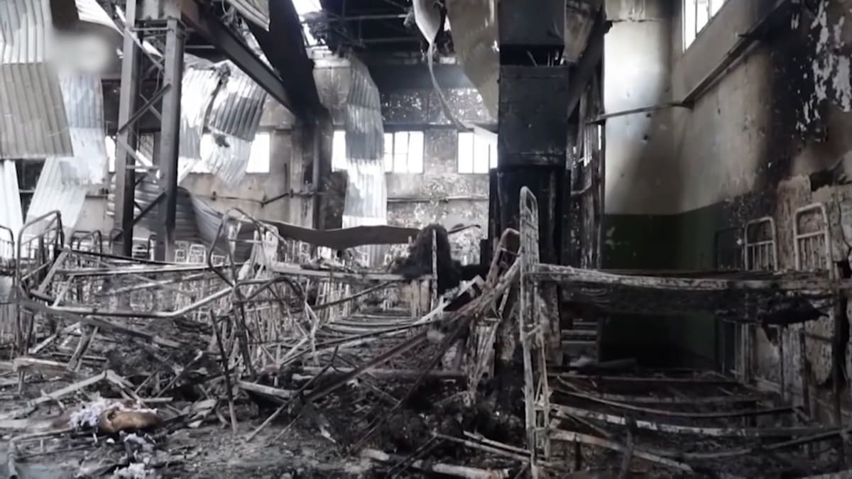 Zelenski recuerda la masacre de Olenivka. | Foto: Especial/Vía X.