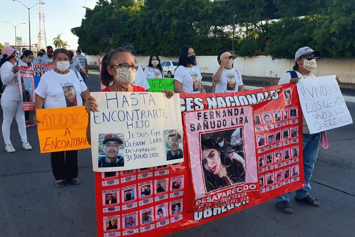 ¿Dónde están? Nuestros hijos ¿Dónde están?: Familiares de desaparecidos marchan en Cajeme