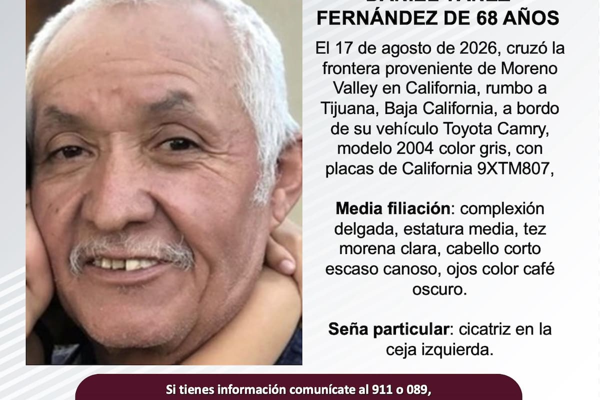 Se busca Daniel Yáñez Fernández de 68 años