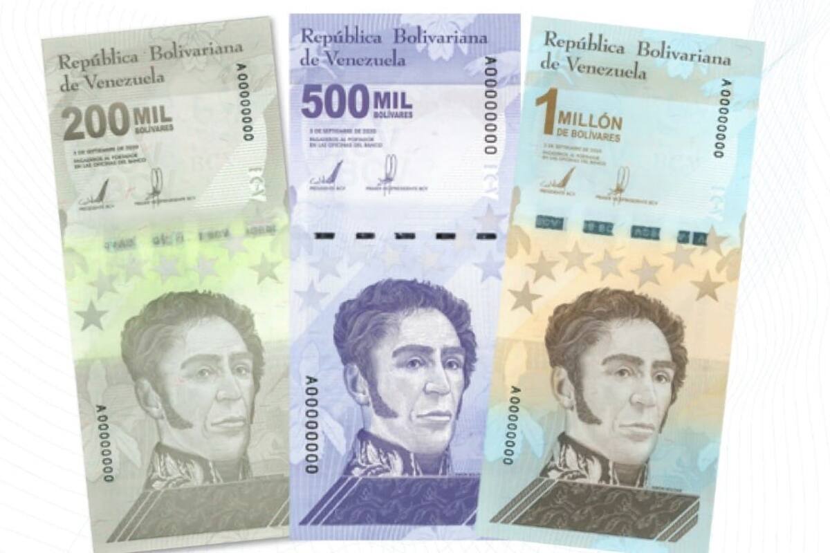 Venezuela incorpora tres nuevos billetes al Cono Monetario vigente