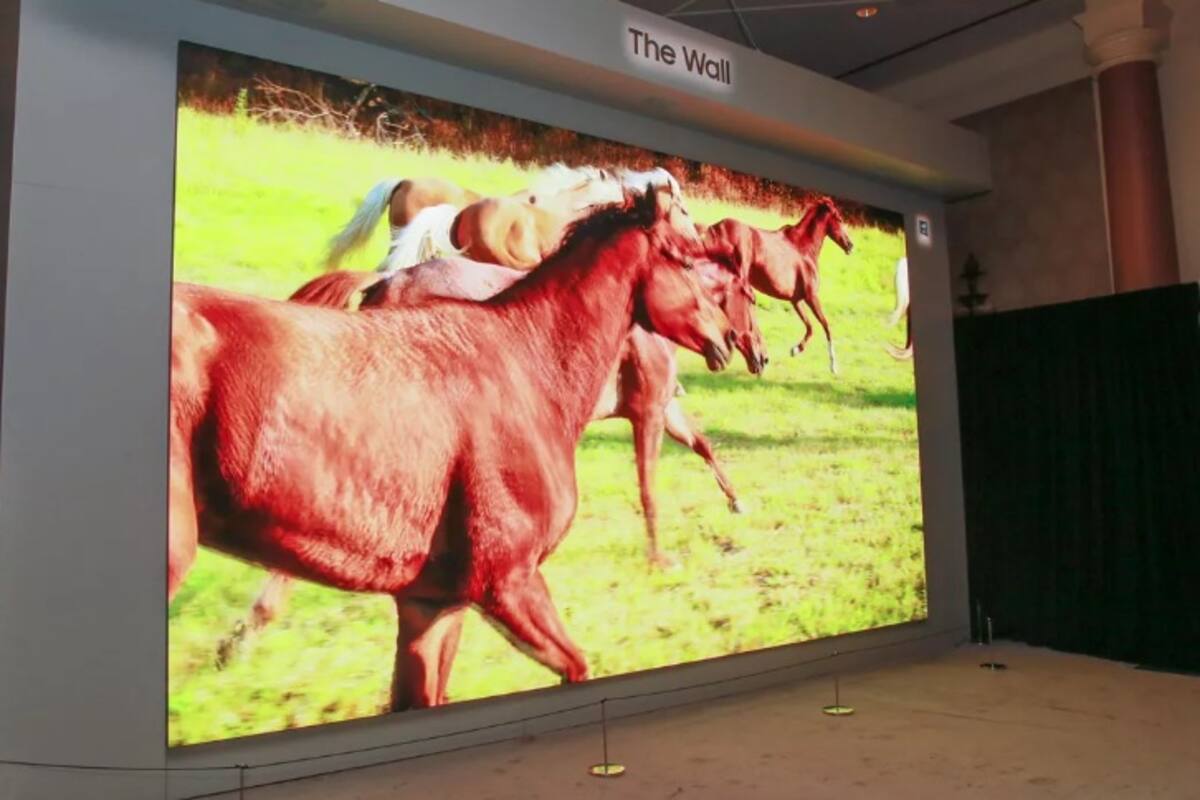 Samsung muestra The Wall, televisión de 292 pulgadas 8K