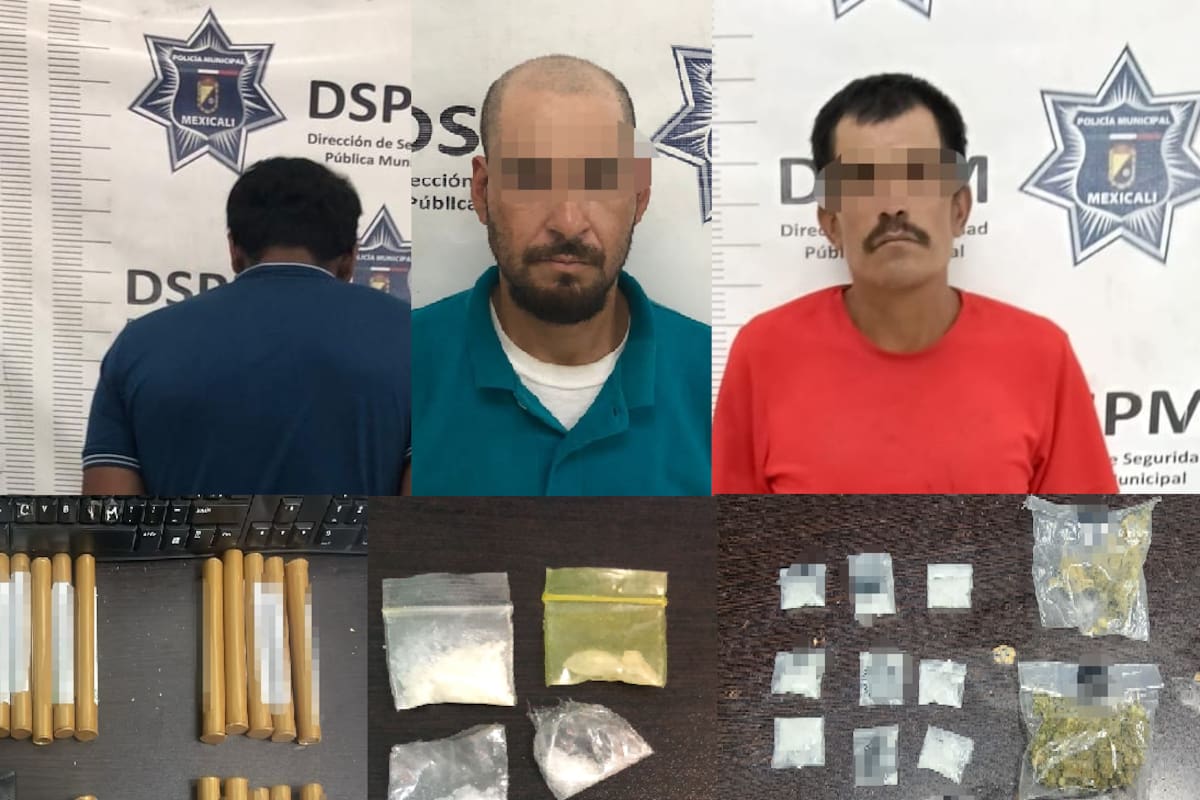 Detienen a tres presuntos narcomenudistas en operativos de vigilancia