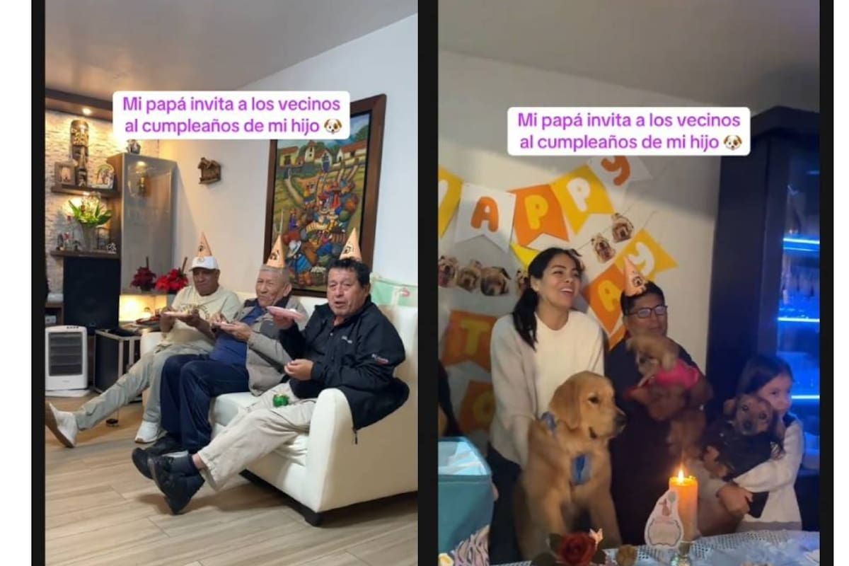 Papá invita a sus vecinos al cumpleaños del perrito de su hija