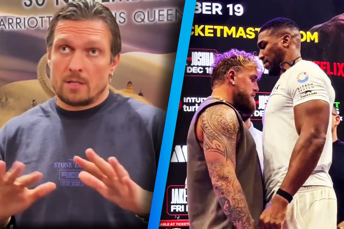 Usyk teme por la vida de Jake Paul: “Rezaré por él; Anthony Joshua podría matar a este tipo”