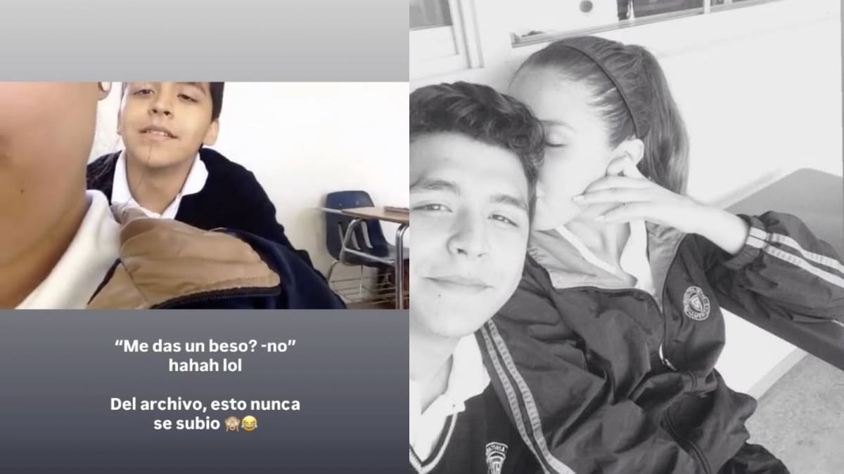 El cantante durante la preparatoria.