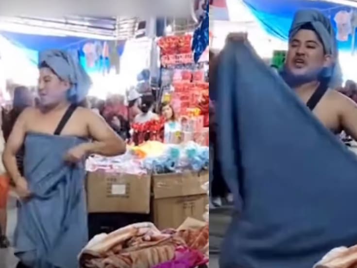 Hombre se vuelve viral al promocionar toallas usándolas él mismo