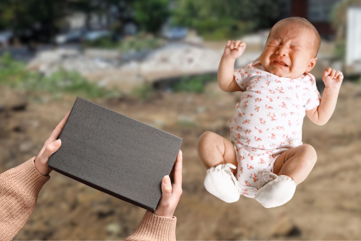 Abandonan a bebé recién nacida en Veracruz dentro de una caja de zapatos; autoridades investigan y reportan su estado de salud