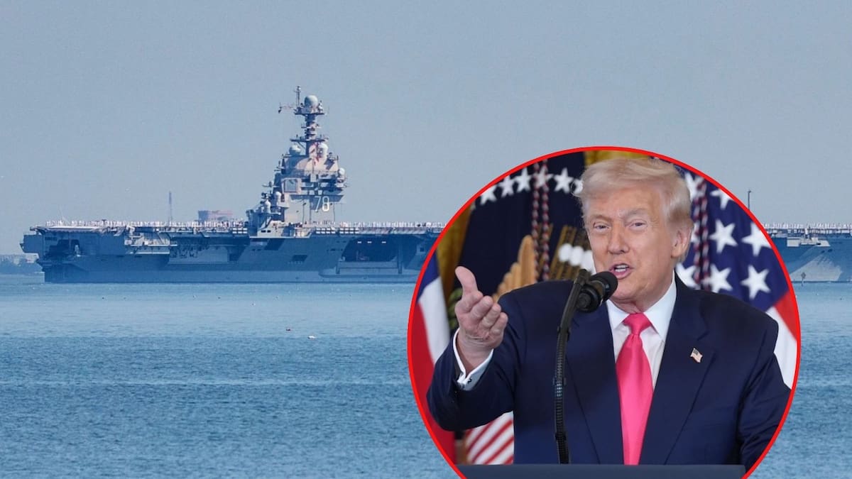Llega al Caribe el “USS Gerald R. Ford”, el mega portaaviones enviado por Donald Trump y El Pentágono, para ejecutar operativo militar cerca de Venezuela y presionar a Maduro