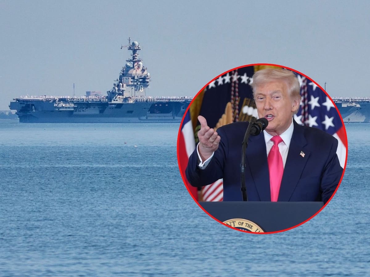 USS Gerald R. Ford llega al Caribe: crece tensión entre EEUU y Venezuela. | Crédito: AP