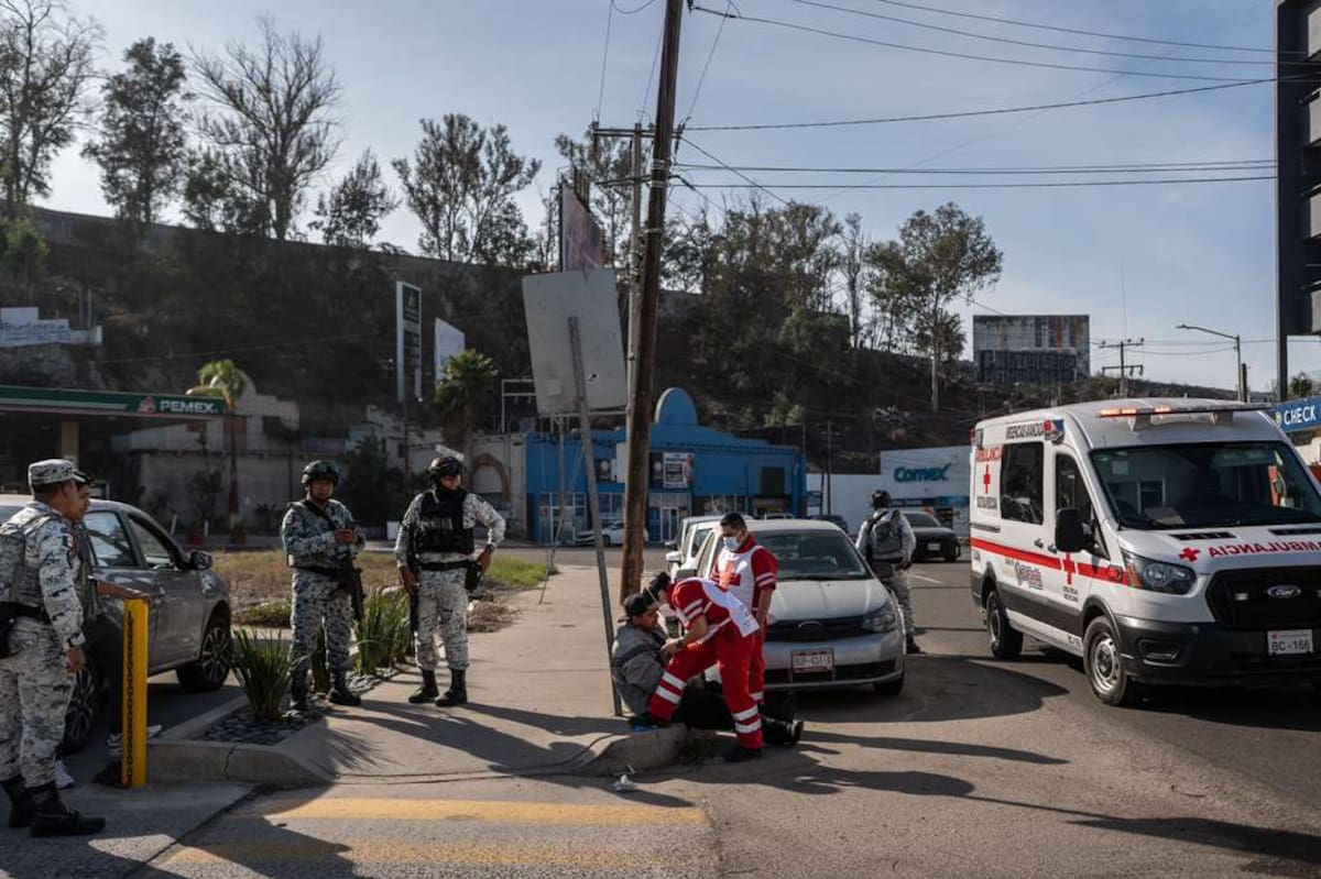 Automóvil presuntamente invadió del motociclista. Fotos: Border Zoom