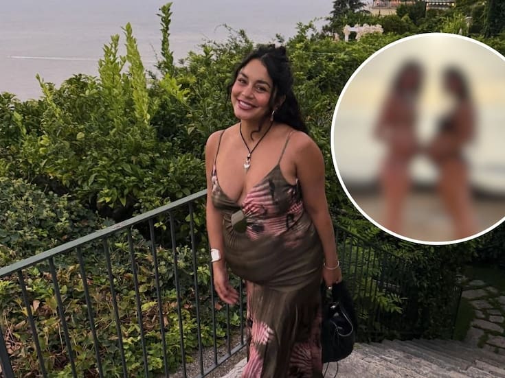 Vanessa Hudgens presume su segundo embarazo con un adorable “baby bump” en bikini