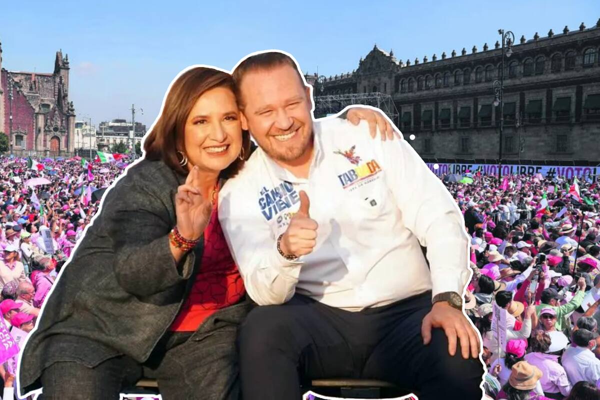 Gálvez y Taboada cerrarán campaña en el Zócalo en “Marea Rosa”