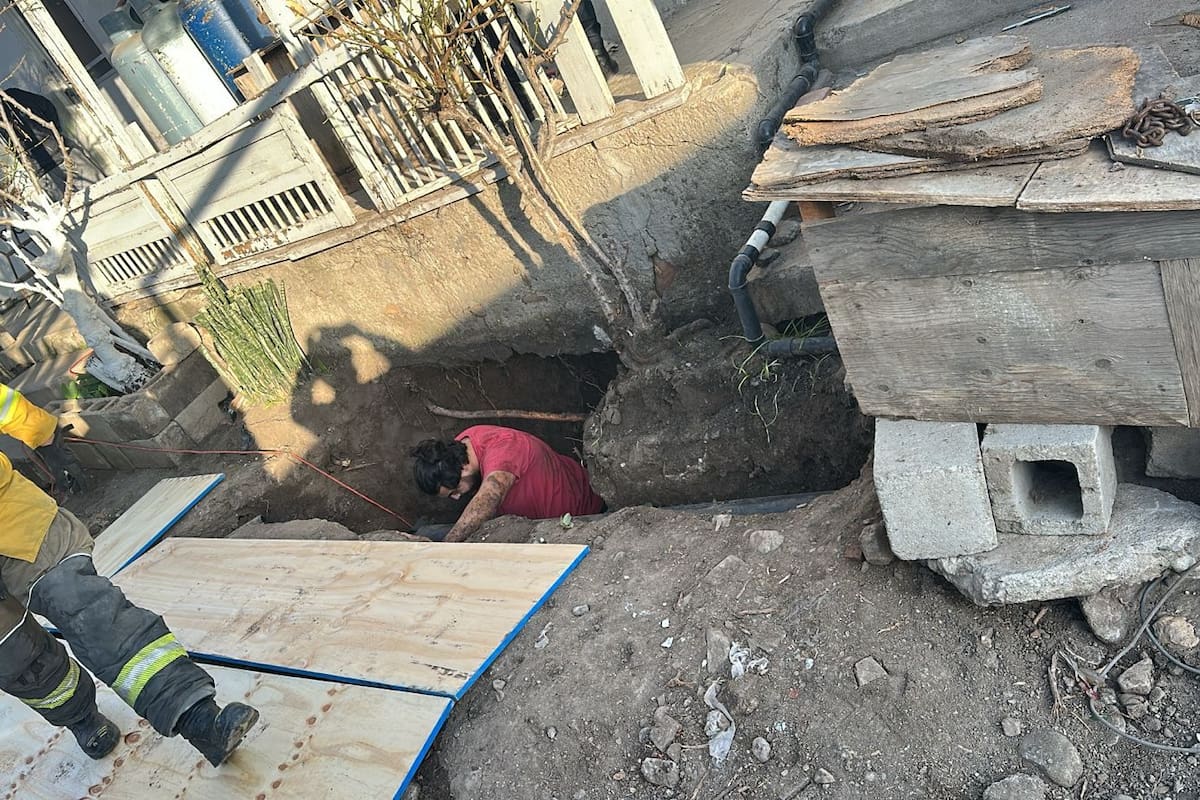 Hombre queda atrapado en un pozo de 15 metros en la colonia Libertad