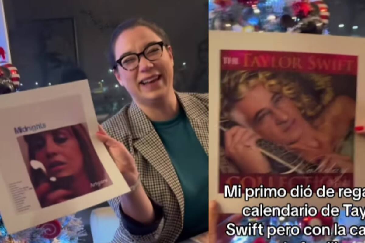 Joven sorprende a su familia con un calendario de Taylor Swift donde cada mes tiene la cara de un familiar