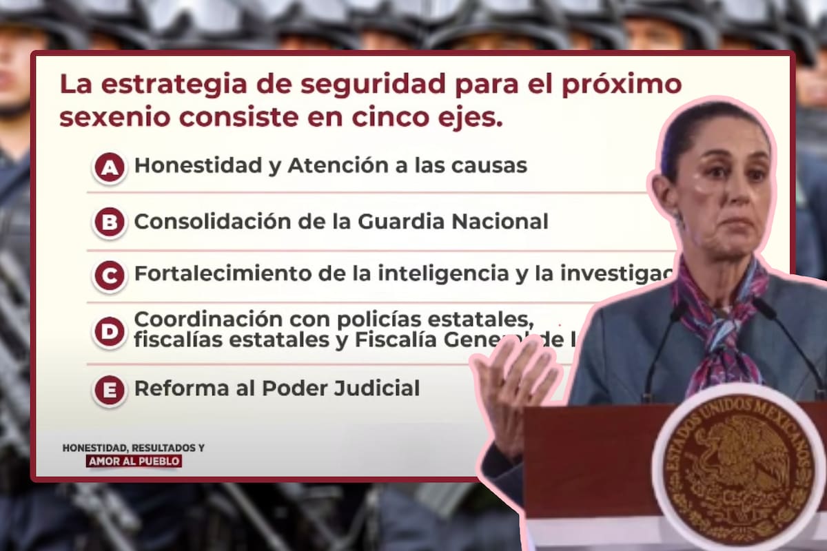 Claudia Sheinbaum defiende su estrategia de seguridad: “No es de un día para otro"