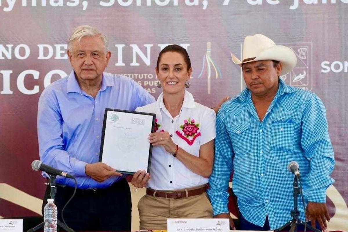 ¿Por qué Sheinbaum es la primera mujer reconocida por la nación Yaqui?