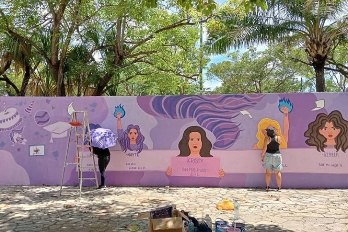 Nuevo mural contra la violencia vicaria en Tuxtla Gutiérrez