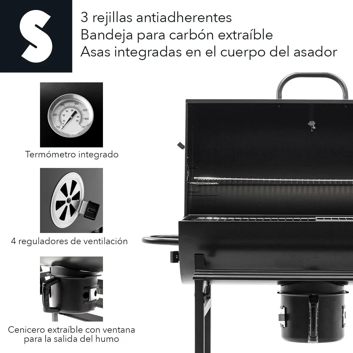 Parrilla Asador de Carbón Tipo Barril de la marca SIGNA | Mercado Libre