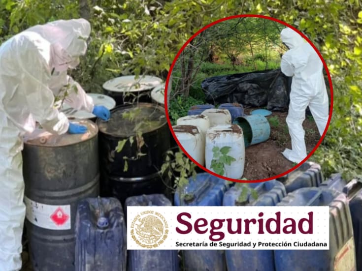 Cinco depósitos de químicos peligrosos asegurados y destruidos en Sinaloa por operativo interinstitucional