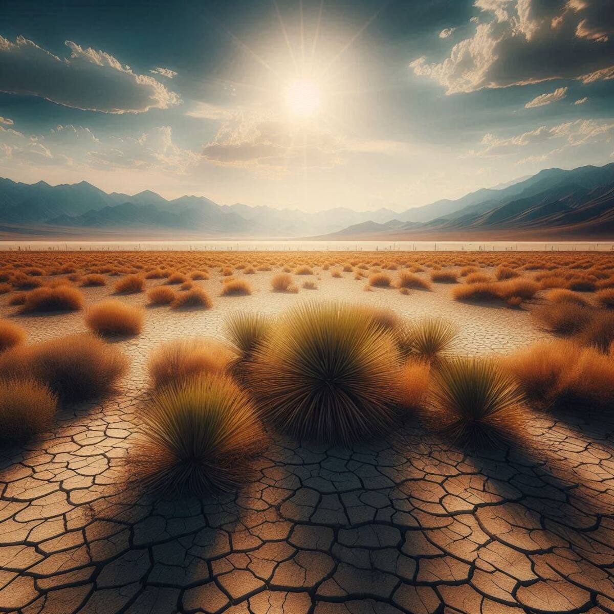 Imagen ilustrativa sobre el cambio climatico, generada con IA (Copilot).