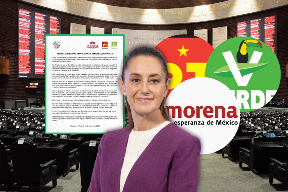 Morena, PT y PVEM cierran filas en Senado para respaldar “Plan B” de Sheinbaum: “Apoyo total e incondicional”
