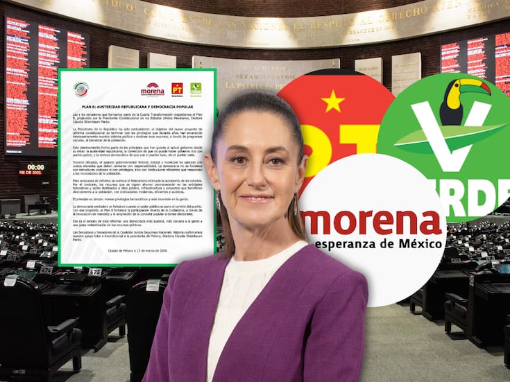 Morena, PT y PVEM cierran filas en Senado para respaldar “Plan B” de Sheinbaum: “Apoyo total e incondicional”