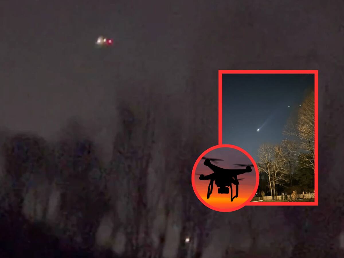 ARCHIVO. En diciembre del 2024 se captaron drones en Nueva Jersey, Nueva York y Connecticut.| Crédito: AP/Canva
