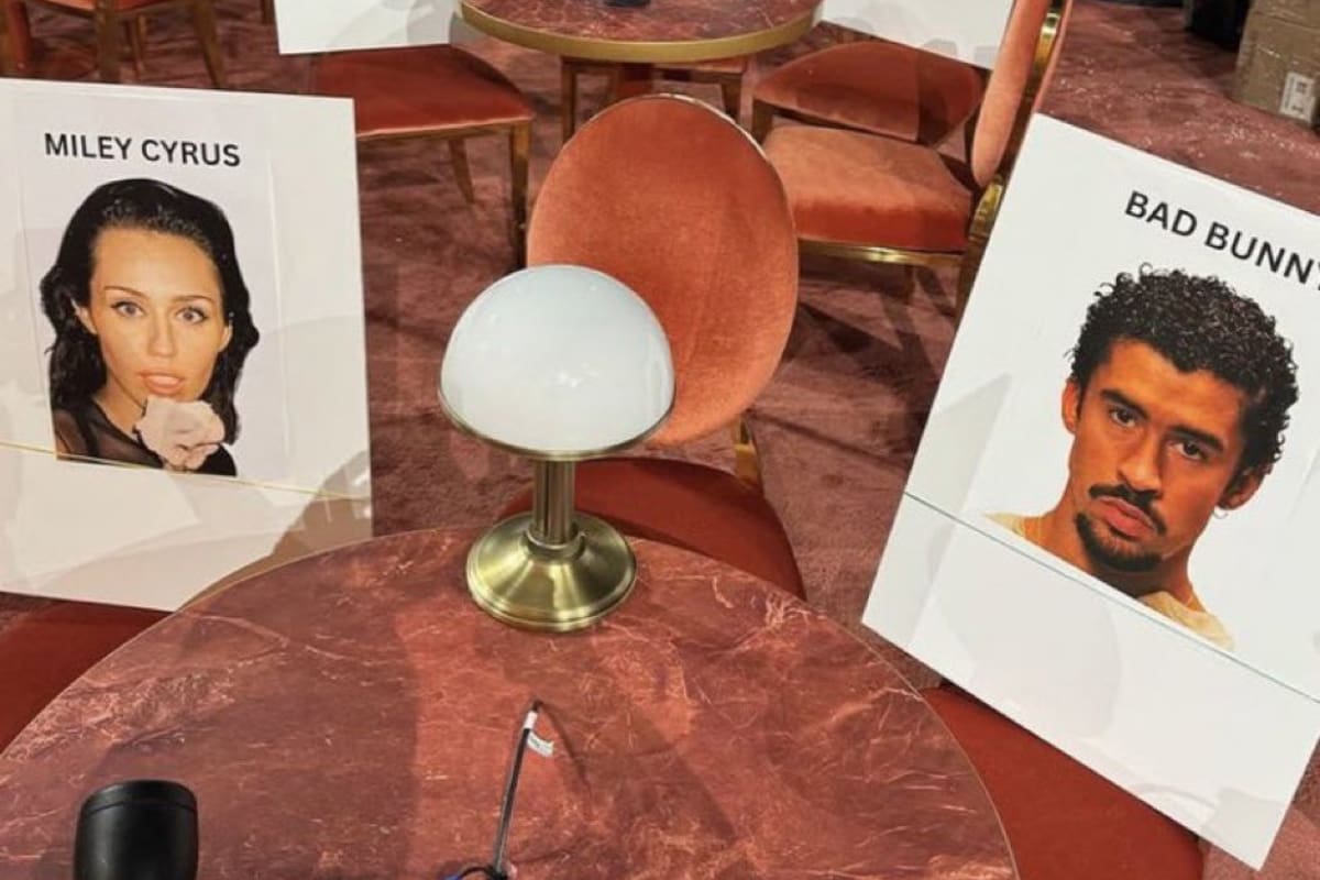 Miley Cyrus y Bad Bunny se sentarán juntos en los Grammy 2026: conoce cómo quedarán las mesas en la premiación