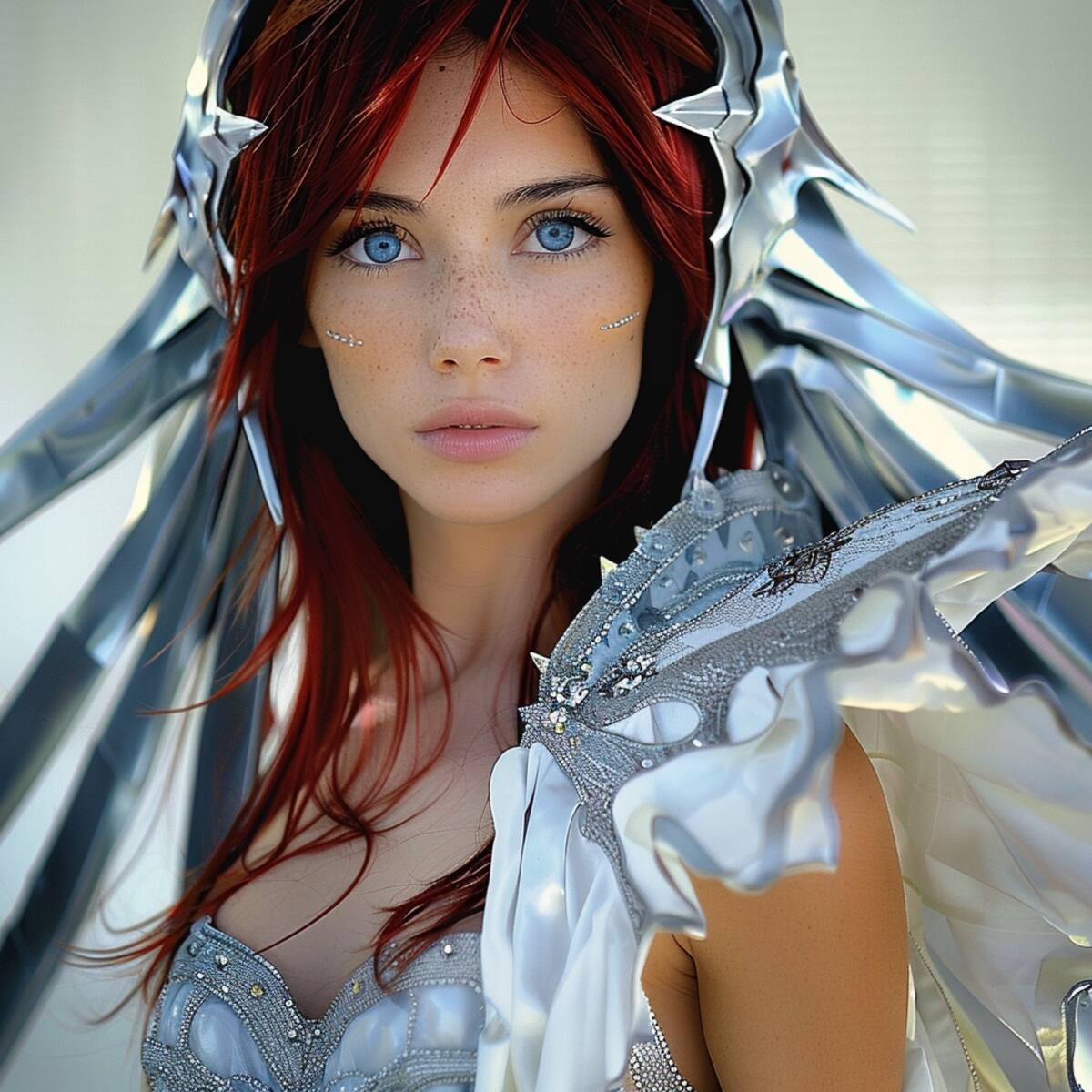 Erza Scarlet, la maga de reequipar más poderosa de Fairy Tail, ha cobrado vida gracias a la Inteligencia Artificial de Midjourney.