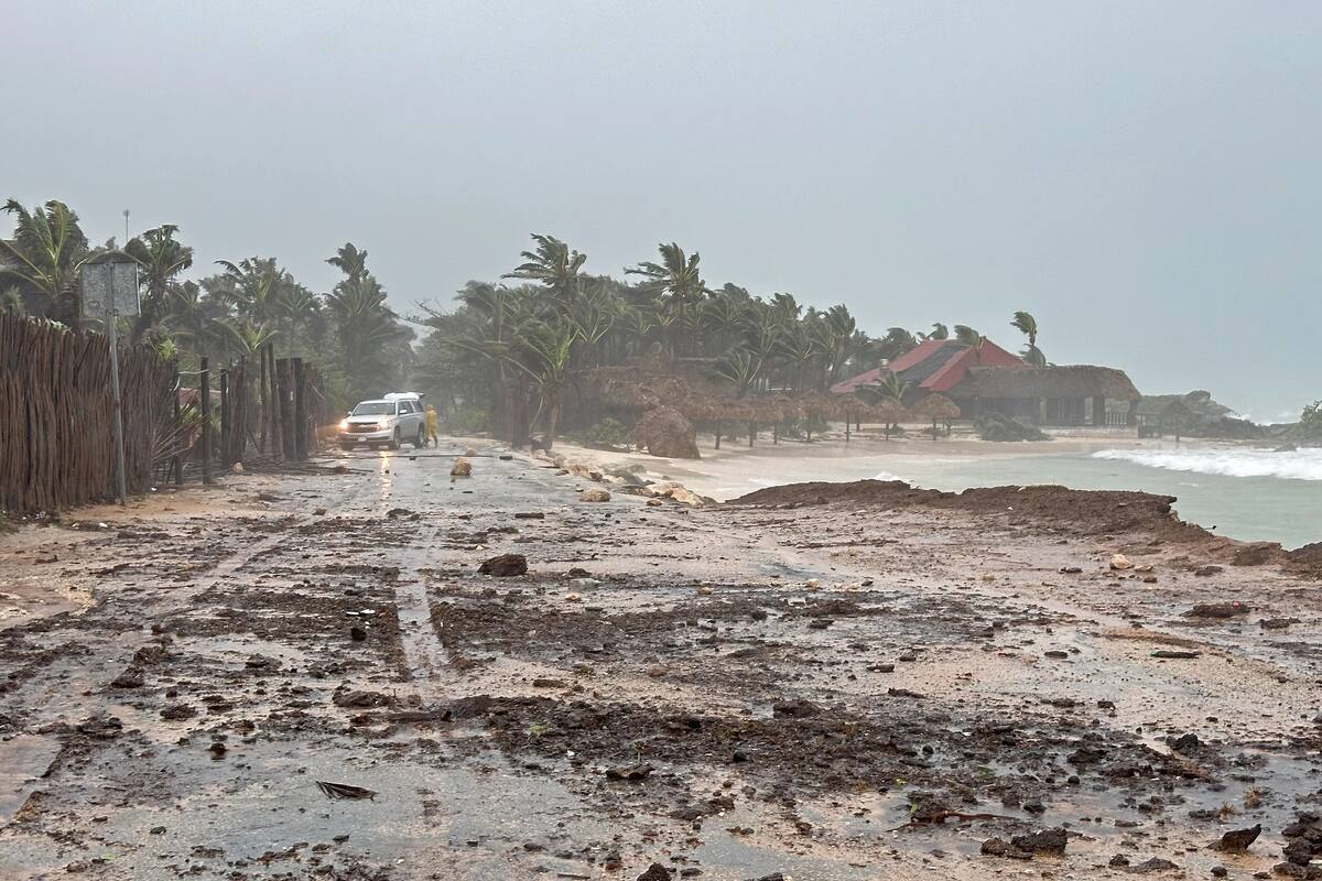 SICT: Un total de 133 incidentes y daños en carretera a causa del huracán Beryl