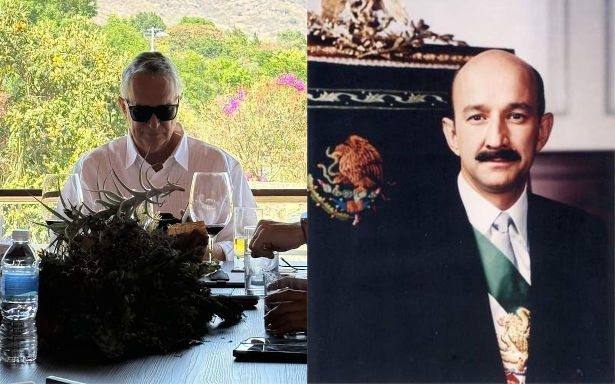 Fotografía de Carlos Salinas de Gortari y Ricardo Salinas Pliego.