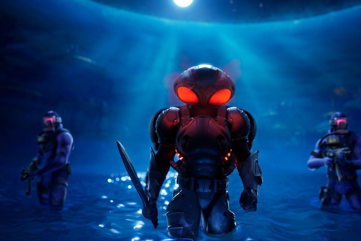 Ya está disponible la skin de Black Manta en la tienda de Fortnite