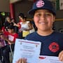 Miguel Ángel Oduño Bermúdez, el cadete más destacado de la Brigada Infantil de Bomberos, invita a más jóvenes a sumarse a estas actividades