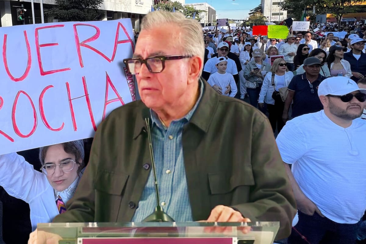 “Los enemigos son los delincuentes, no el gobierno”: Rubén Rocha Moya da su primera declaración tras manifestaciones exigiendo su renuncia