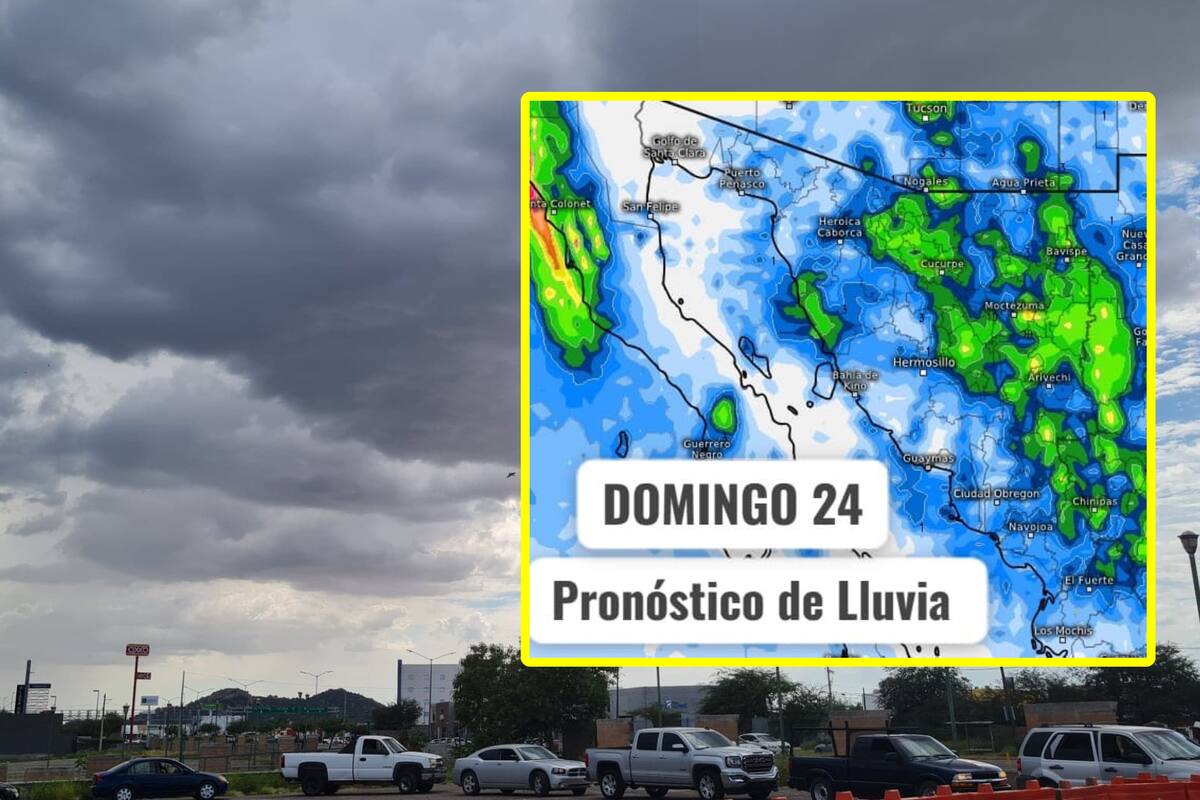 Clima en Sonora: Se pronostican fuertes lluvias para este domingo en el estado