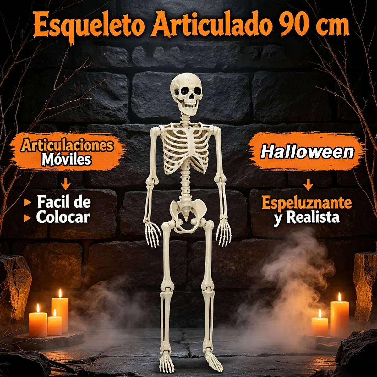 Esqueleto decorativo de plástico | Mercado Libre