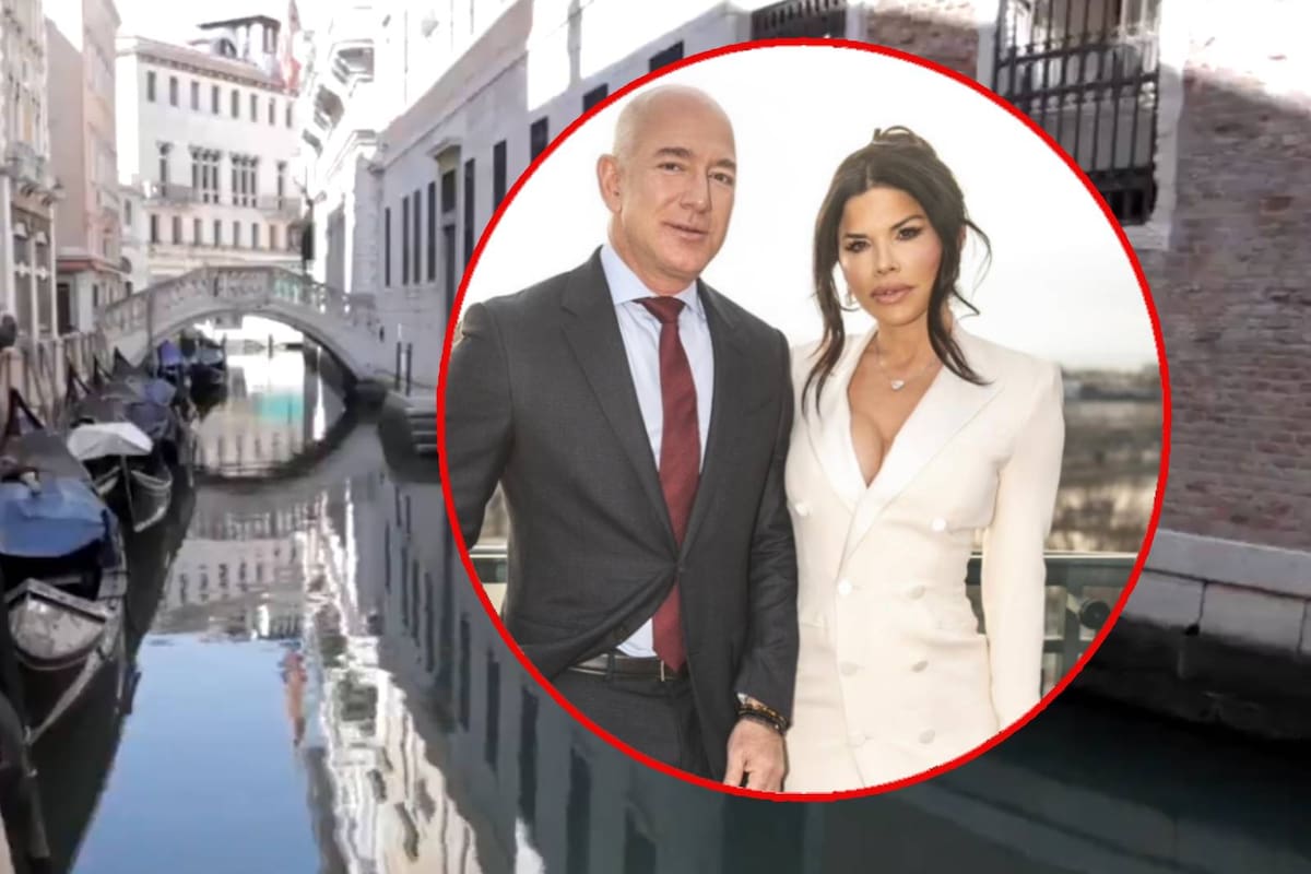 “No Space For Bezos”, así se llama el movimiento que encabeza las protestas en Venecia previo a la millonaria boda de Jeff Bezos y Lauren Sánchez