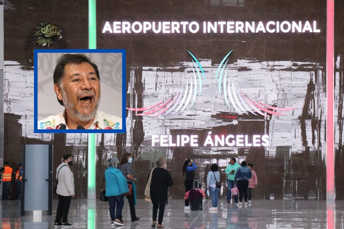 Noroña se queja de protocolos de seguridad del AICM y usuarios le recomiendan viajar por el AIFA
