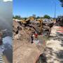 Avanza al 75% la rehabilitación del colector sanitario Quintero Arce