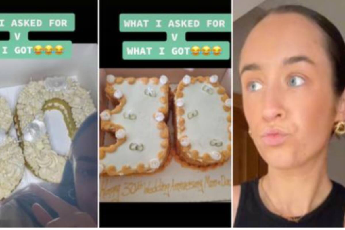 VIDEO: "Está diferente" Ordenó un pastel para sus padres y se llevó una gran decepción al recibirlo