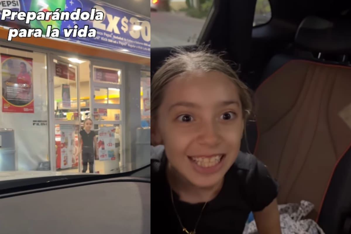 “La estoy preparando para la vida”: padre hace broma a su hija y le pide bajar al Oxxo por “agua en polvo”
