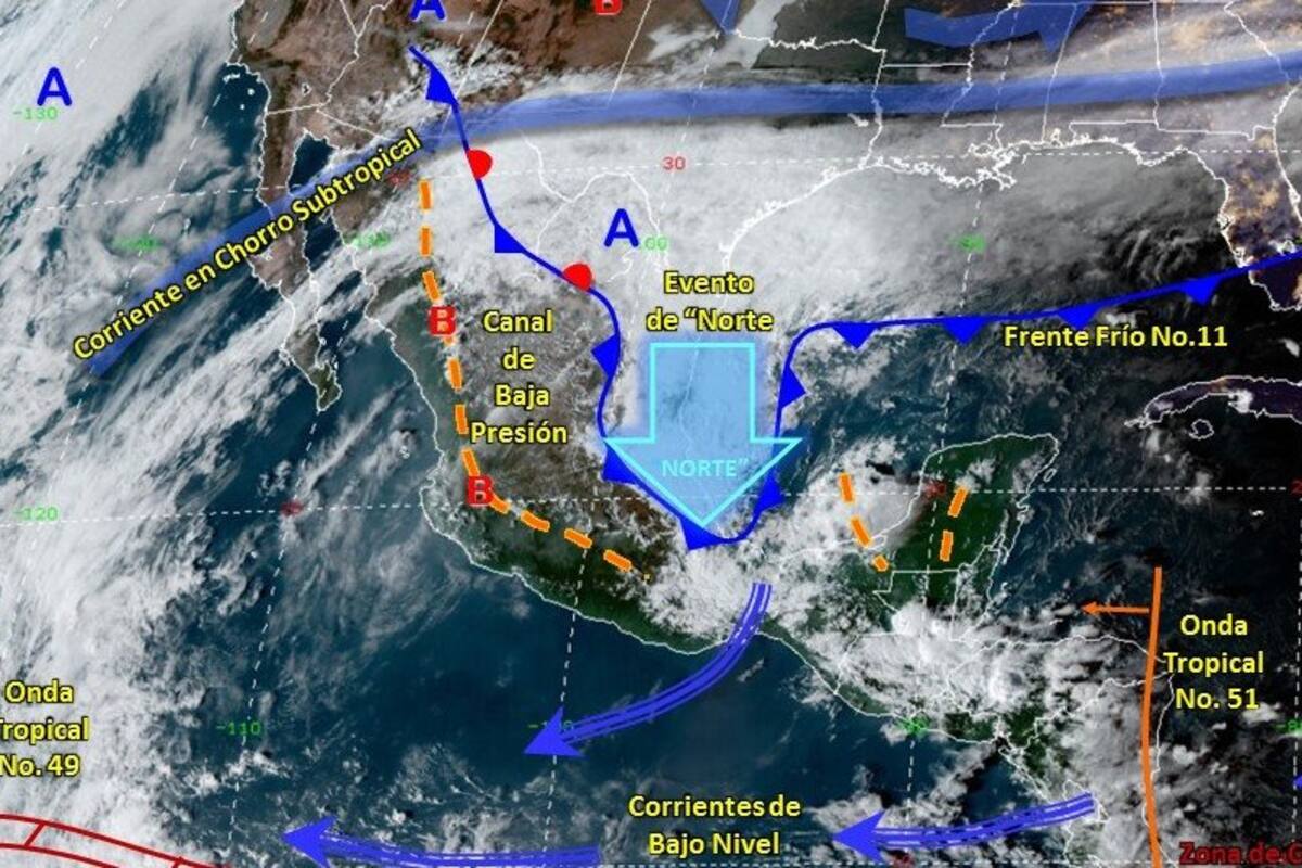 Pronóstico del clima: Prevén descenso de temperatura por frente frío para este fin de semana