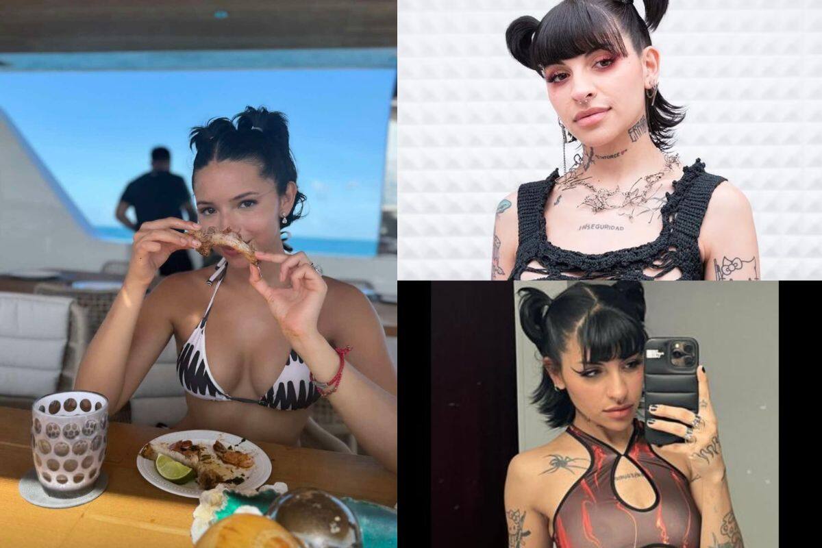 Comparan a Ángela Aguilar con Cazzu por su peinado: ¿‘‘Cazzualidad’‘?