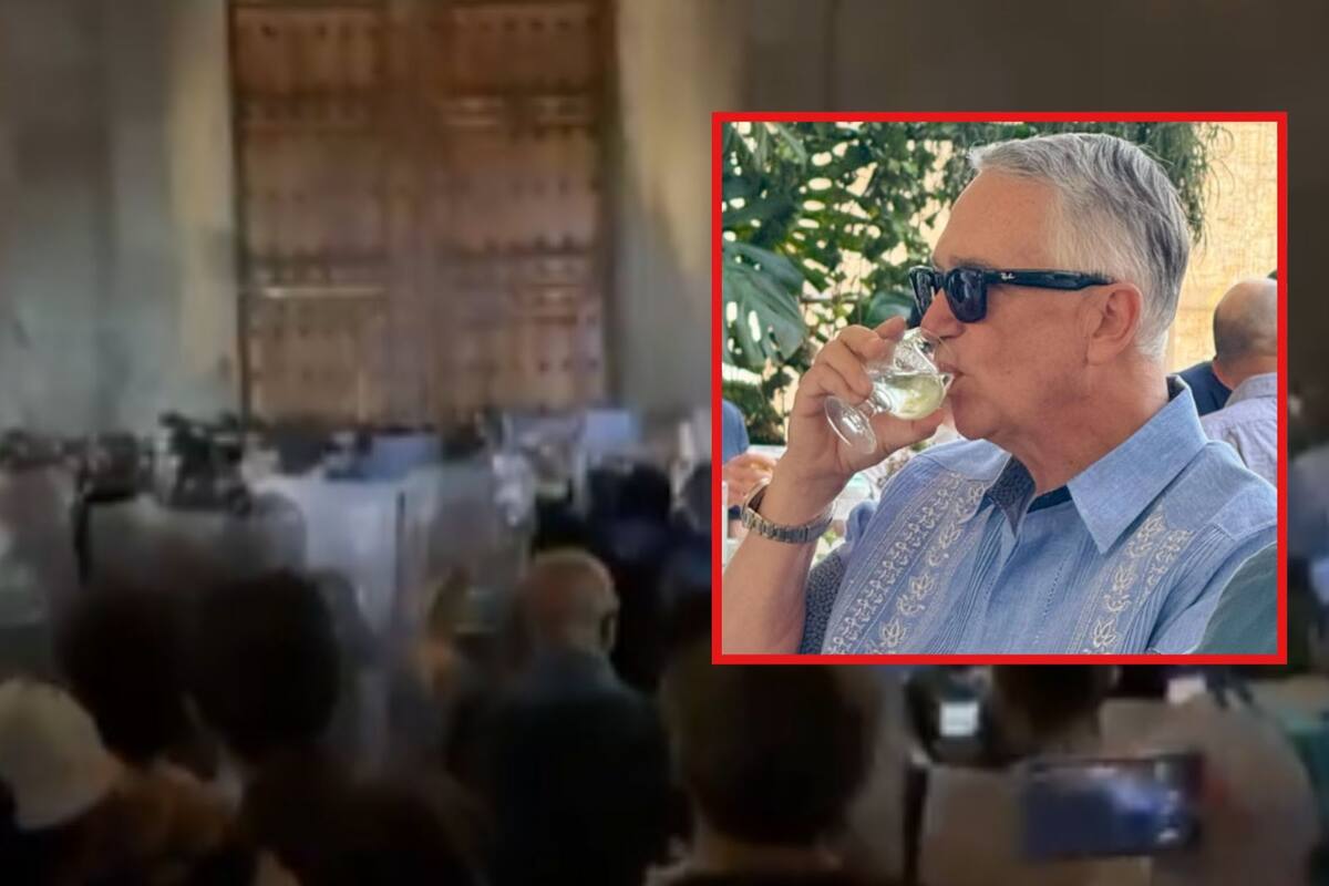 Ricardo Salinas Pliego reacciona al enfrentamiento entre policías y manifestantes por Teuchitlán en Palacio Nacional