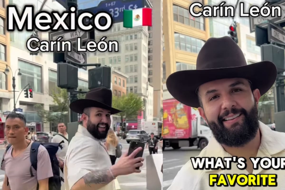 “Le dijo que era su fan y hasta habló español para el influencer” Carín León se encuentra en Nueva York con el creador de contenido famoso por preguntar: “What do you do for a living?”