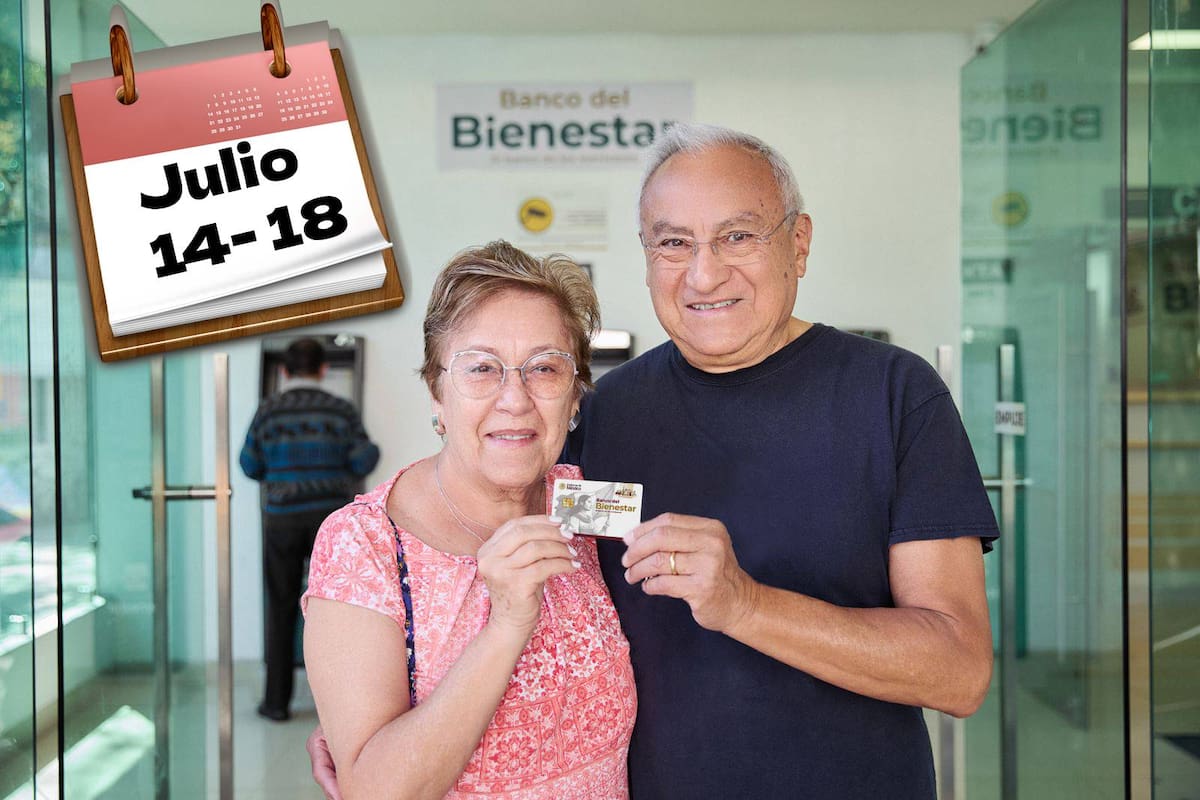 Pensión del Bienestar: Calendario de pagos del 14 al 18 de julio de 2025