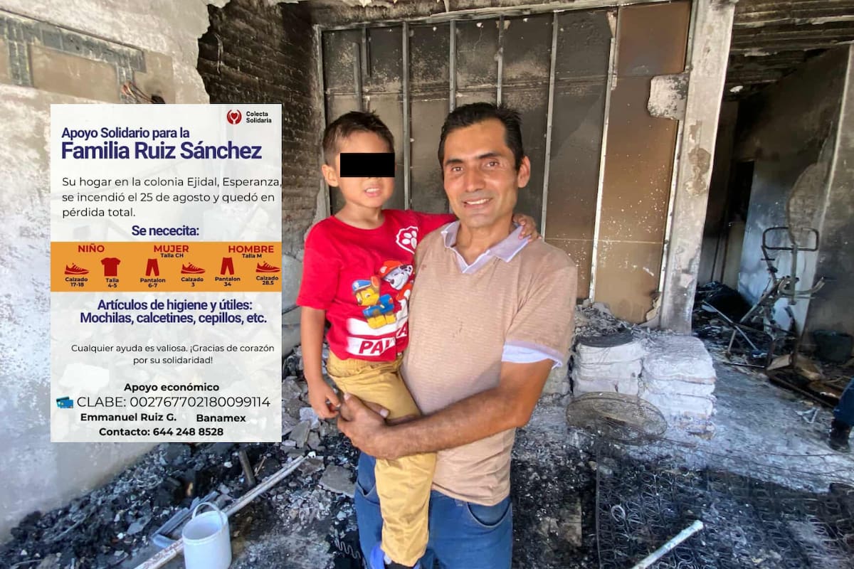 Familia pierde su vivienda tras incendio y solicita apoyo de la comunidad