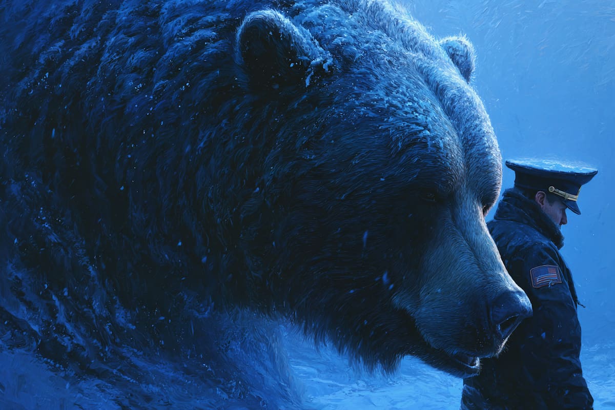 “Es lo más ruso que he visto hoy”: policía sorprende al patrullar junto a un oso en Rusia