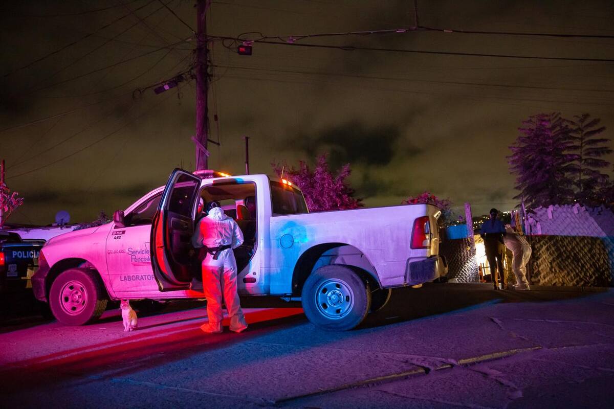 El cadáver presentaba heridas de arma de fuego en la cabeza. Foto: Border Zoom